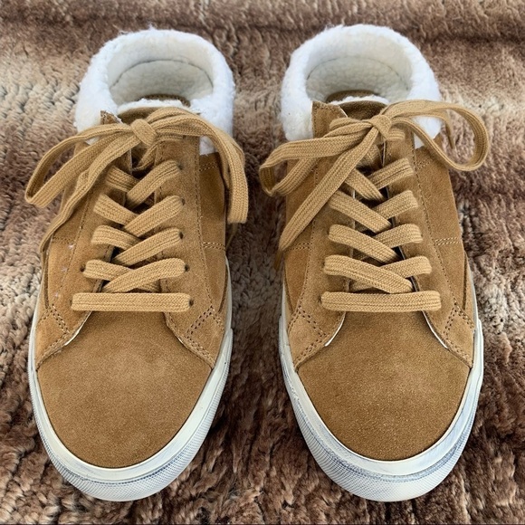 Marc Fisher Miranda Slip On Suede Sherpa Sneaker - Picture 2 of 9